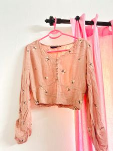 Floral Print Long Sleeve Top