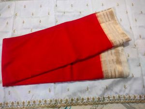 Elegant Red Saree