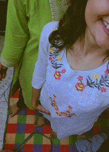 Embroidered Striped Tunic
