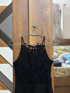 Elegant Black Skater Dress