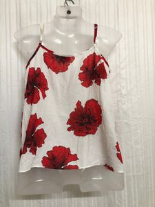 Dotti Red Flower Printed Top