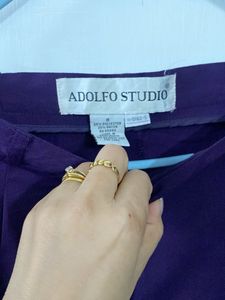 high rise Purple Wide Leg Pants waist 30/3