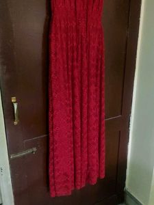 Maroon Colour Elegant Party Dress