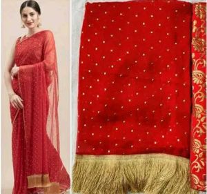 Elegant Red Saree