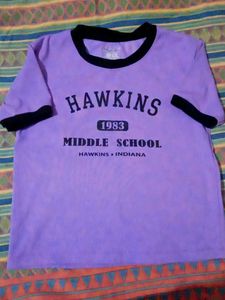 Hawkins Middle School Ringer Tee