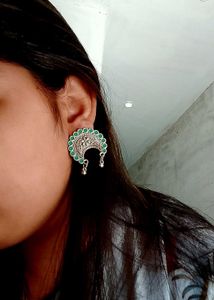 Silver Tone Dangle Earrings