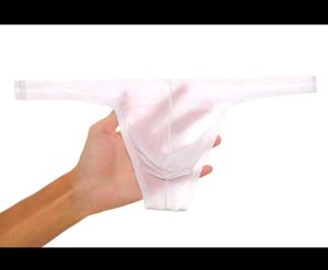 Men's Sheer Creamish Yellow Transparent Thong