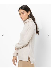 High Neck Knitted Pullover