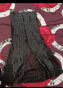 Vintage Black Blouse &amp; Skirt Set