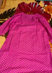 Printed Pink Kurta