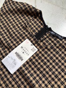 Zara Plaid Mini Dress