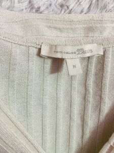 Button Cream Top
