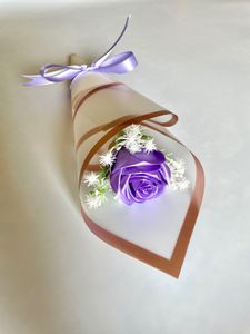 Satin Ribbon Rose Bouquet