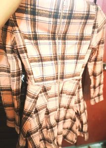 Pink Plaid Mini Dress