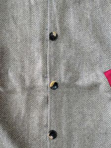 Herringbone Sleeveless Coat