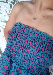 FLORAL STRAPLESS PLAYSUIT