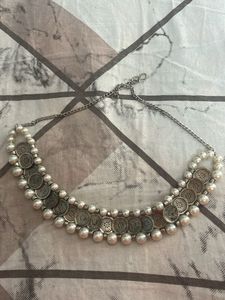 Pearl &amp; Silver Necklace