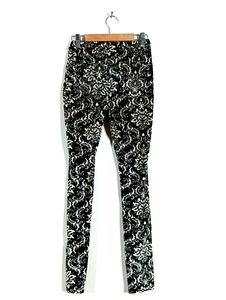 Black &amp; White Velvet Pants (Women)