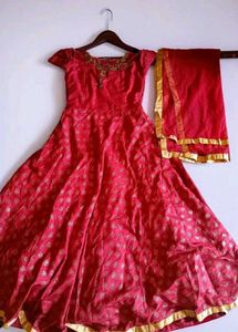 Red Ethnic Gown