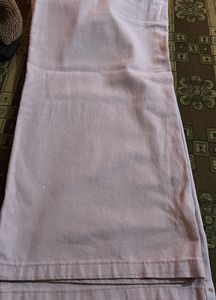 Pink Wide-Leg Denim Pants It Is Fit Size 28to32