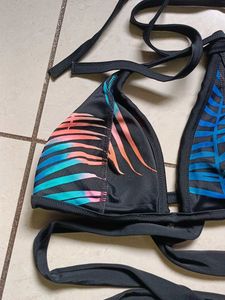 Tropical Print Bikini Top