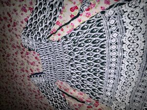 Black Chikankari Top