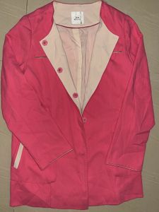 Pink MEZIS Button-Down Jacket