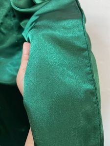 Satin Green Maxi Dress