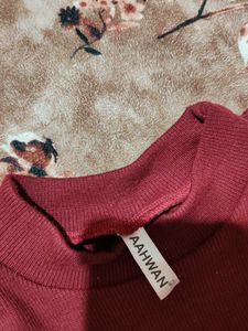 Burgundy Sleeveless Top