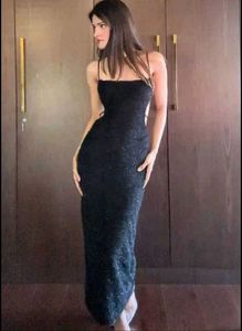 Brand New(Newme)Low Back Glitter Hollow Long Dress