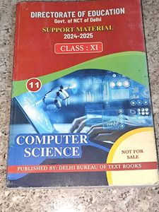 Class XI Computer Science Book