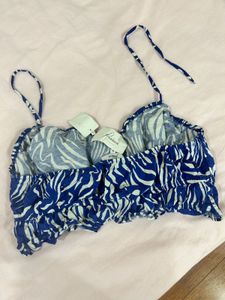 Blue Crop Top