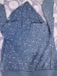 Floral Zip-Up Hoodie