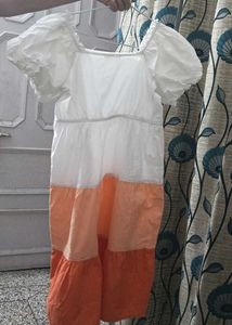 A Beautiful Frock In Three Colours Pure Cotton
