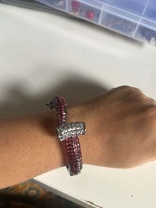 Sparkling Pink Toggle Bracelet