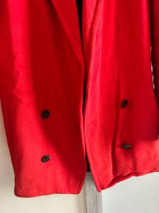 Classic Korean Red OverCoat 🧣