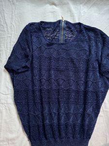Navy blue stardust top