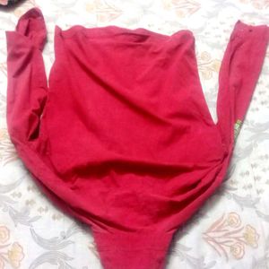 Red Long Sleeve Button Down