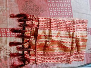 Red Embroidered Dupatta