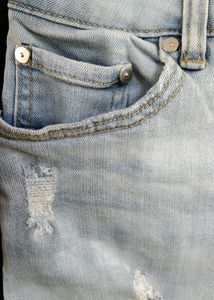 Malachi Distressed Light Blue Shorts (Women)