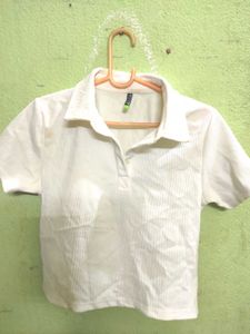 White Polo T-shirt