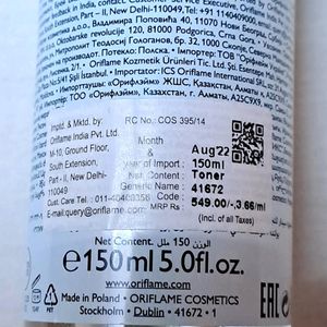 ORIFLAME Clarifying Toning Solution
