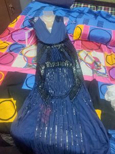 beautiful navy blue gawn
