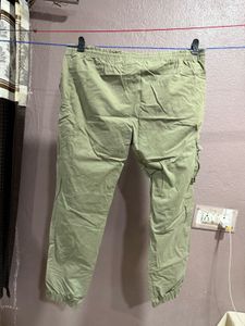 Olive Green Cargo Joggers