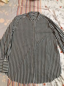 White And Black Striped H&amp;M Shirt