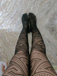 Sheer Patterned Tights