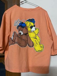 Cute Teddy Bear Graphic Tee Shirt