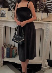 Black Slit Dress