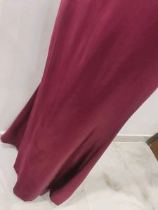 Elegant Maroon Evening Gown