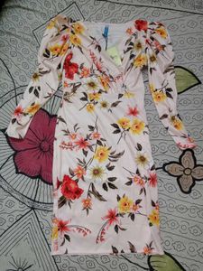 Floral Bodycon Dress (New With Tag)